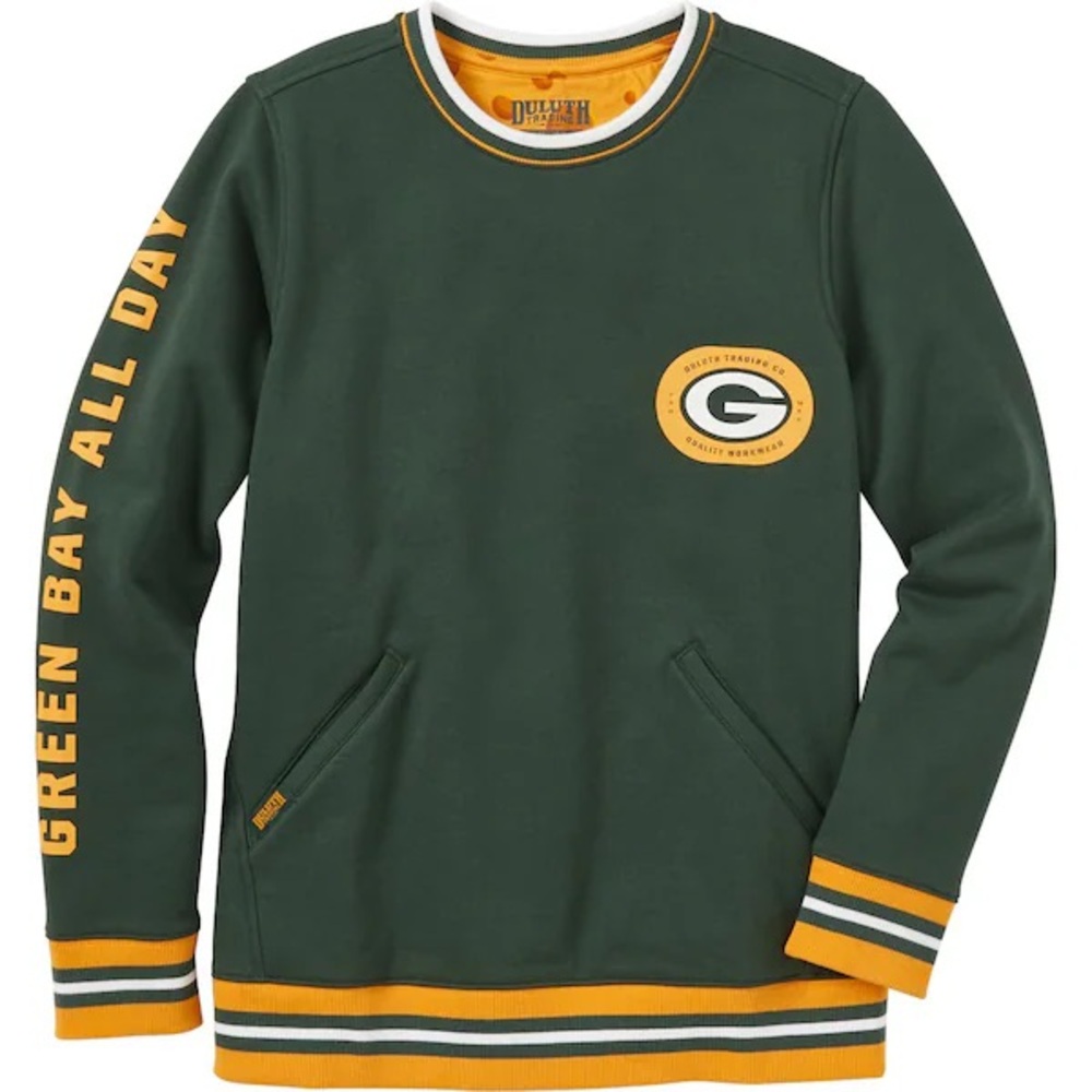 Duluth Trading Co Green Bay Packers sweatshirt